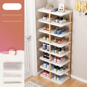 Zapatero Blanco Cálido Melamina 48cm 24cm 112cm 8 Niveles