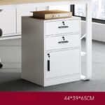 Archivador Oficina Blanco Melamina 65cm 2 Cajones 1 Puerta - Image 4