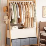 Perchero de bambú 115×45×155cm  Marrón