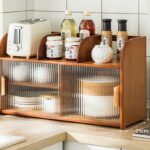 Estante de bambú  Marrón