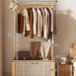 Perchero de bambú 107×37×167cm  Natural