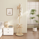 Perchero de bambú 40×40×164cm multinivel