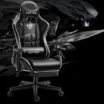 Silla Gamer Ergonómica Plástico Y Cuero Sintetico Negro YT-011