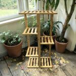 Macetero de bambú 60×23×85cm modular Natural