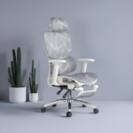 Silla Ergonómica Metal Mesh LS-900 blanca