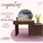 Mesa de Maquillaje Melamina 813