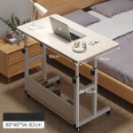 Mesa Auxiliar de Cama Melamina/Metal 80*40cm Crema