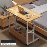 Mesa Auxiliar de Cama Melamina/Metal 80*40cm Madera