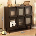 Aparador Melamina 90*30*88cm Negro