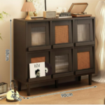 Aparador Melamina 90*30*88cm Negro
