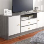Mueble para TV Melamina 140*29*54cm Gris